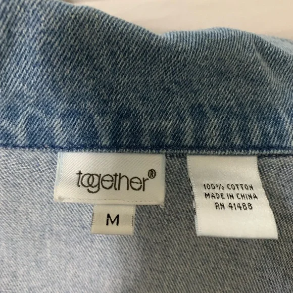 TOGETHER vintage jean jacket - Picture 3 of 4